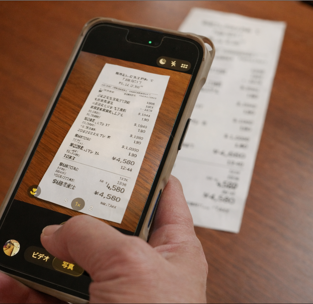 レシート撮影